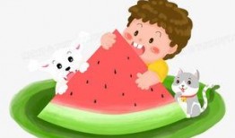 夏季吃瓜围兜图片大全